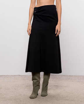 Twinset Black midi skirt 262LI2XDD