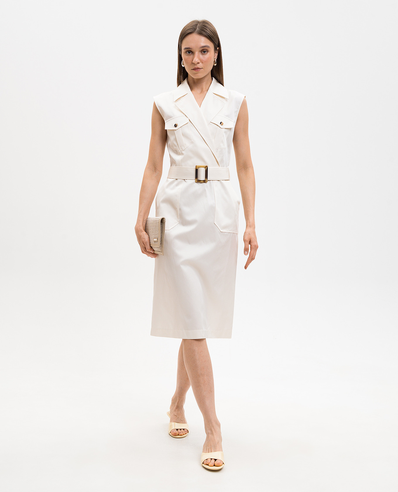 Ivory dress with silk Ballantyne 2