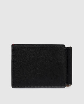 Brunello Cucinelli Black leather wallet with embossed logo MWRLBU440