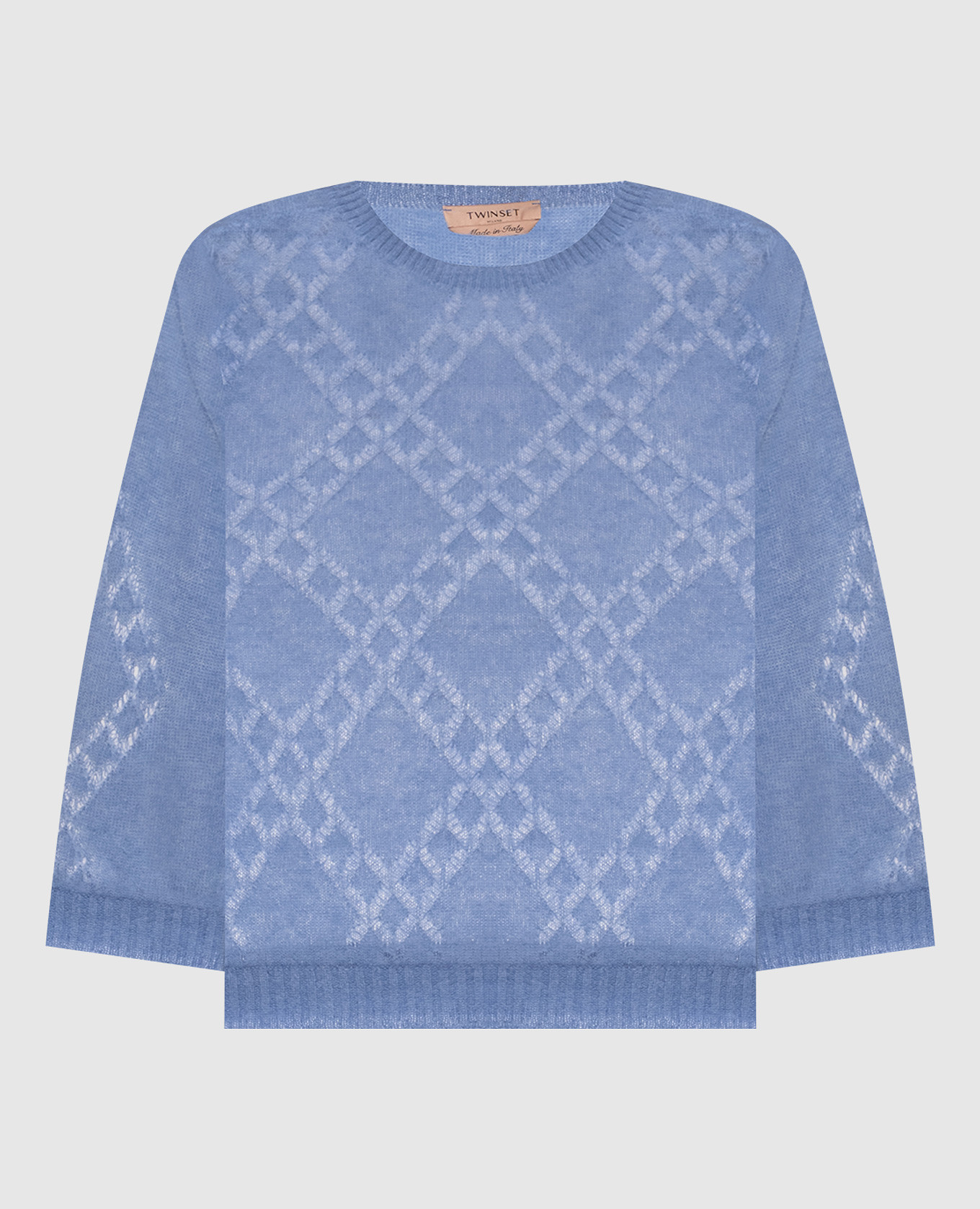 Blue alpaca wool sweater Twinset