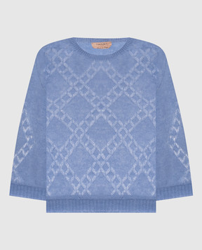 Twinset Blue alpaca wool sweater 262TP3373
