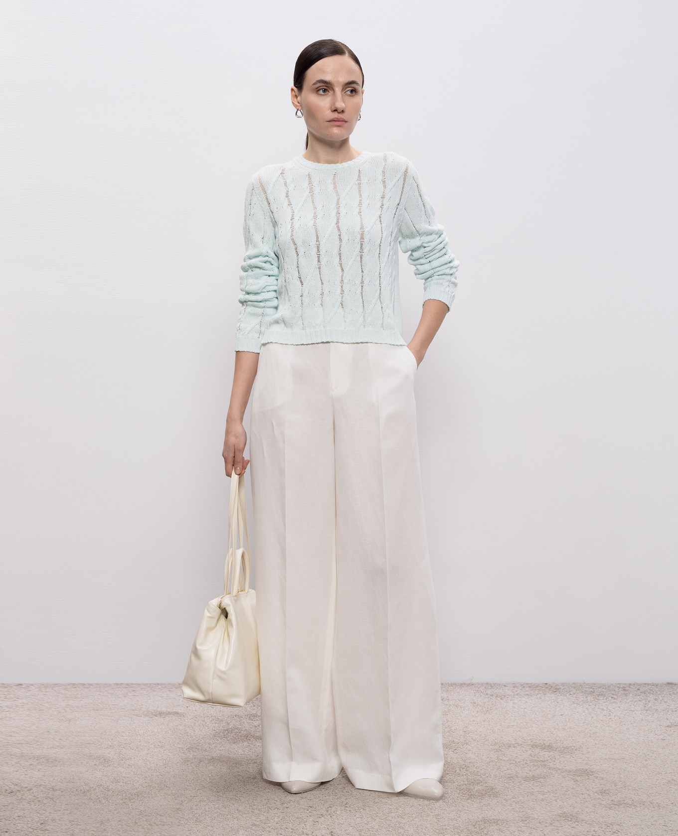 Green jumper with a pattern Twinset 2