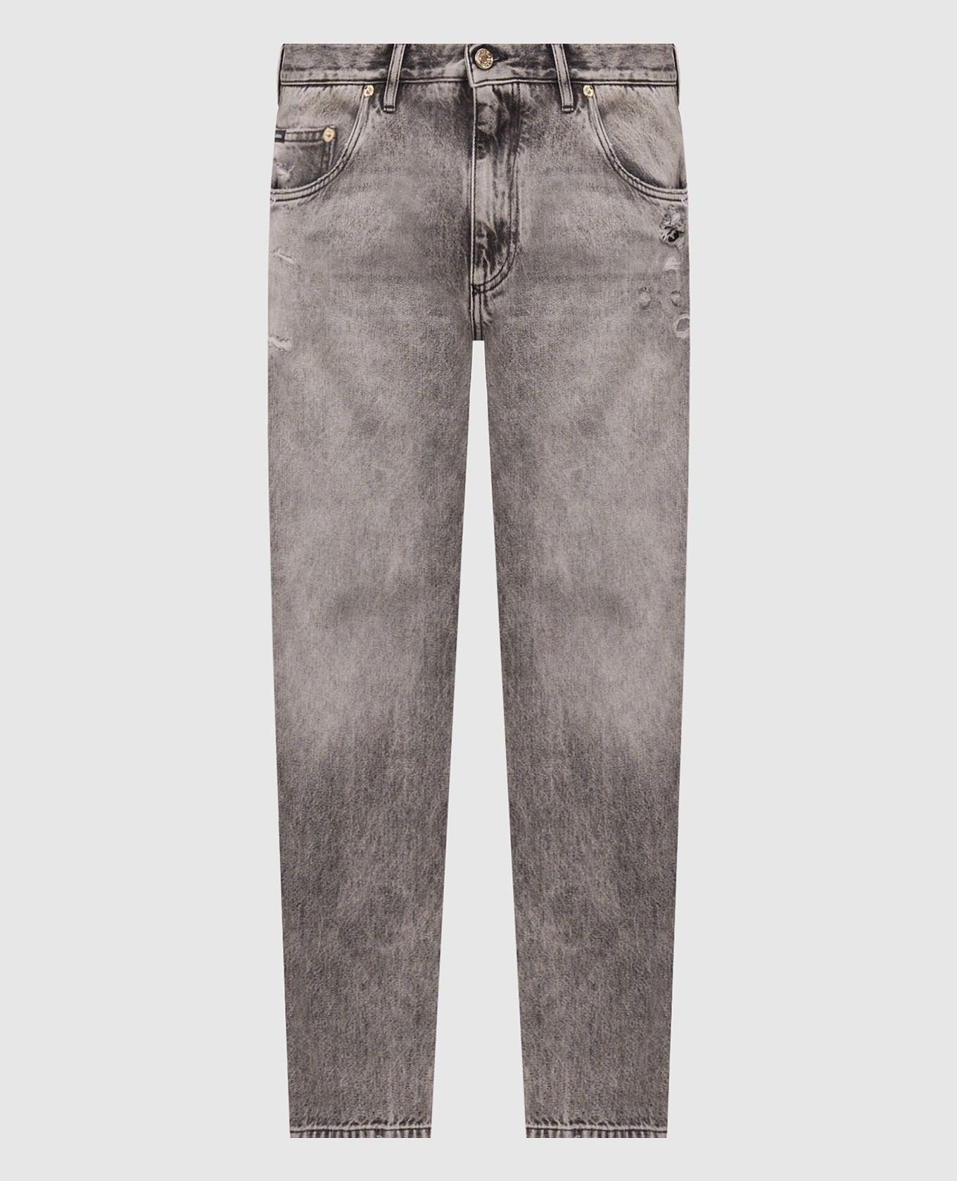 

Gray jeans with holes Dolce&Gabbana, Grey