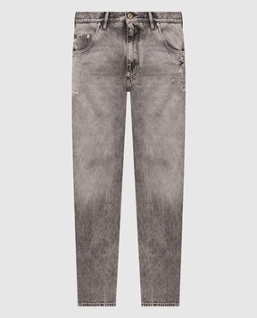Dolce&Gabbana Gray jeans with holes GP23KDG8PI8
