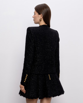 Balmain Black jacket with wool HF1SM620WD65