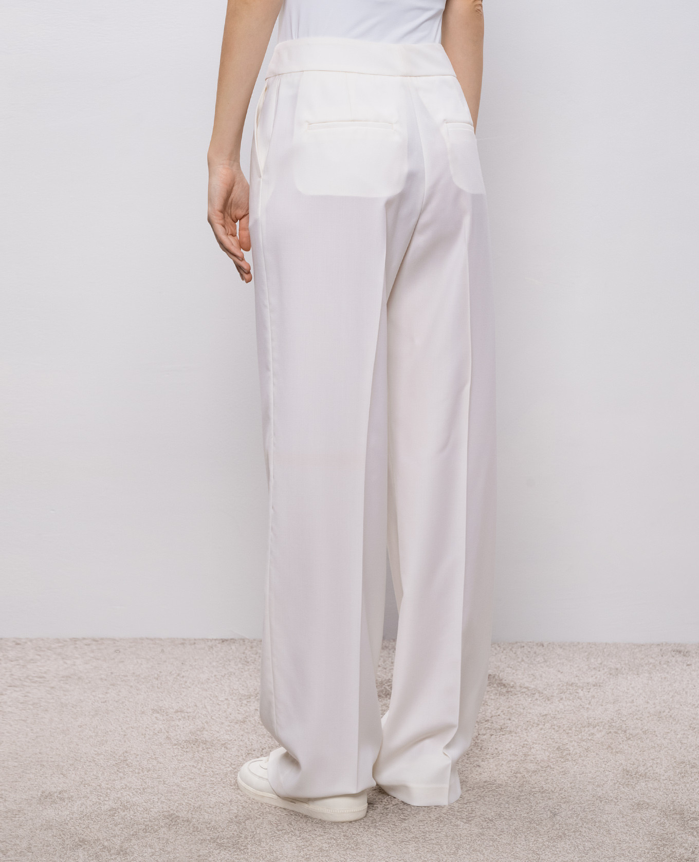 

White wool pants Peserico