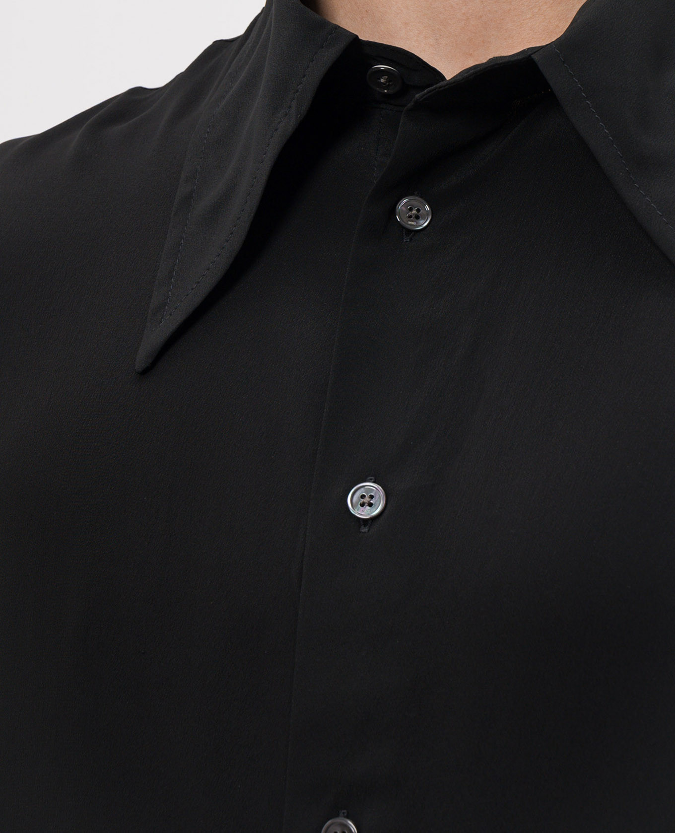 Black shirt with silk Ami Paris 5