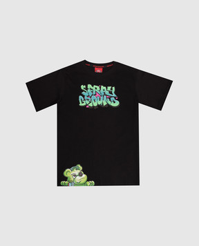 Sprayground Catch Bear Kids Black T-Shirt SPY1396BLK