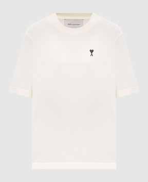 Ami Paris Place des Victoires beige t-shirt UTS387726w