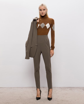 Thierry Mugler Brown wool golf 26F2TO09081146