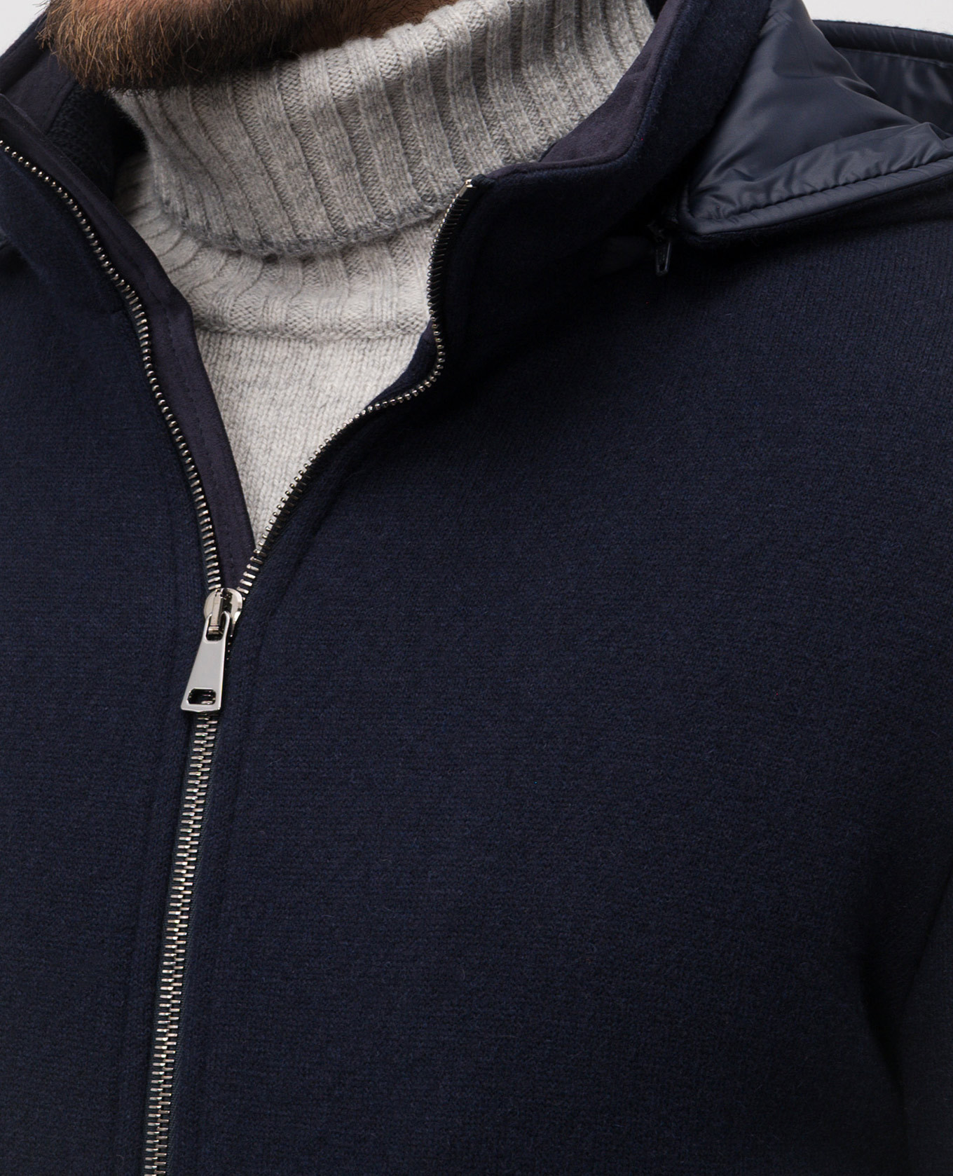Blue jacket with wool Pini Parma 5