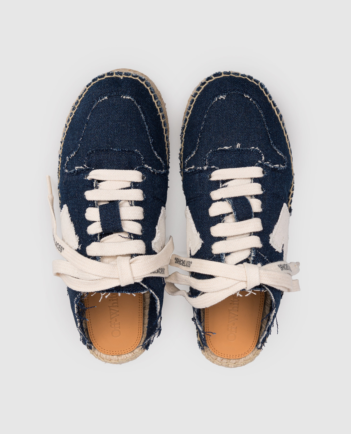 

Blue logo patch mules Off-White