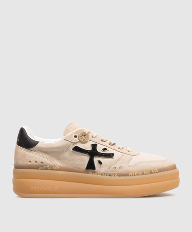 Beige Wildleder-Sneaker von Micol