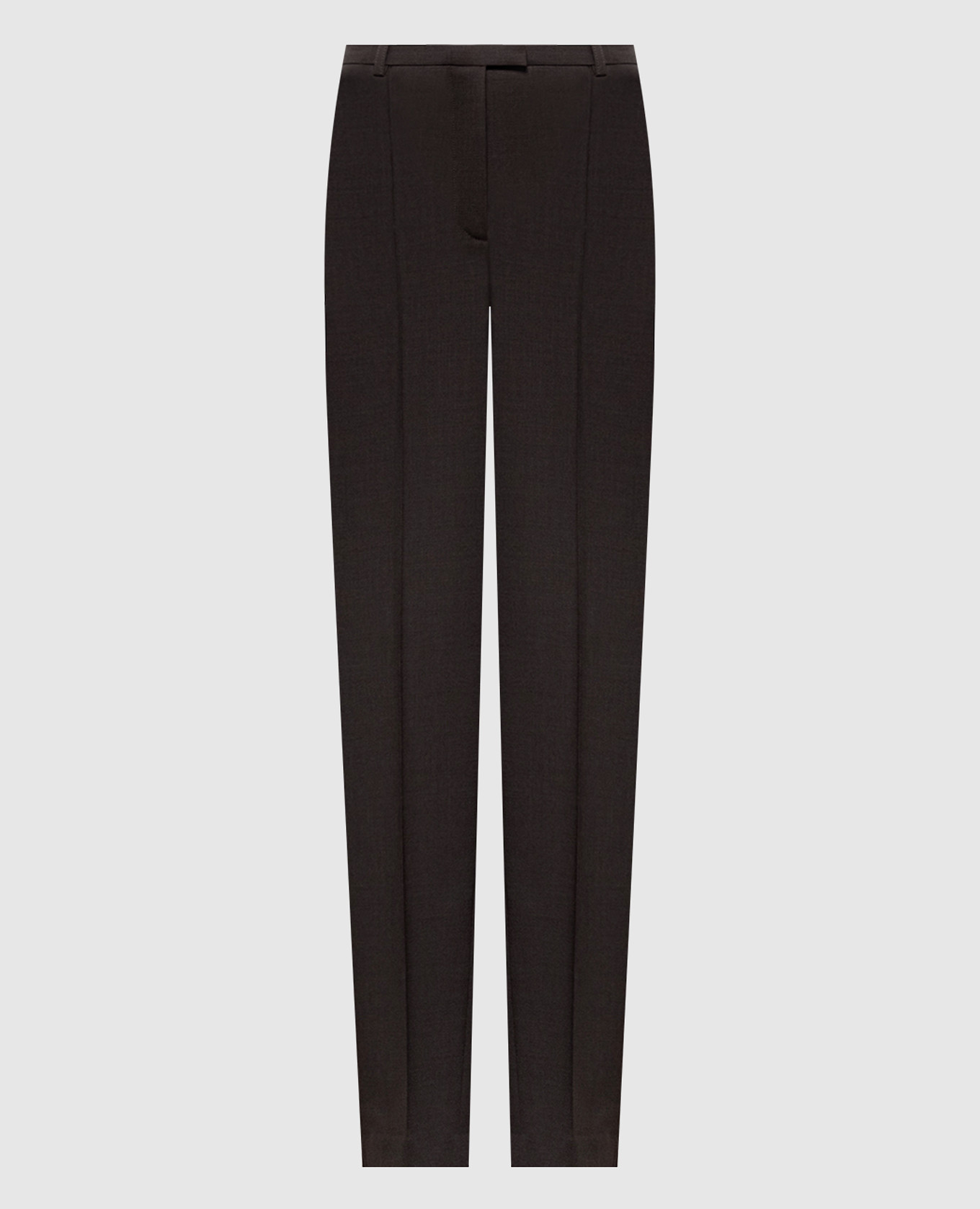 Brown MALKA LDS wool trousers