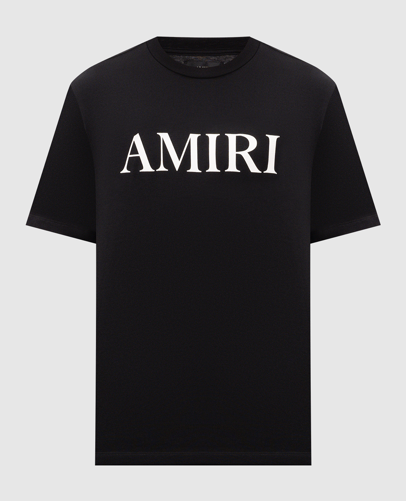 Black t-shirt with logo print
