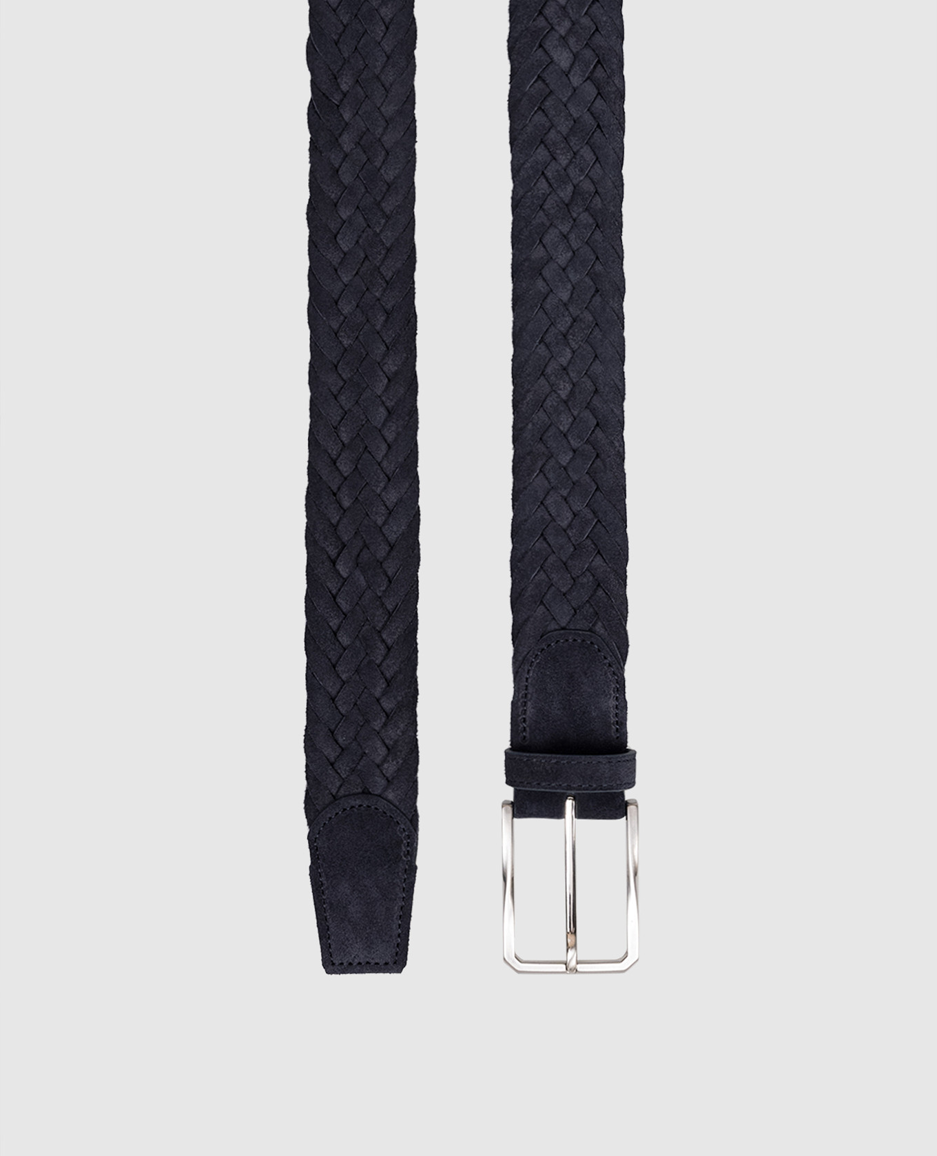 

Blue suede braided belt Canali