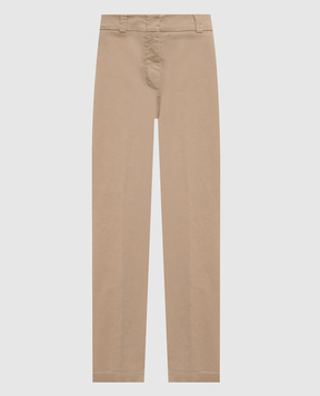 Peserico Beige trousers with lapels A04680T2302481