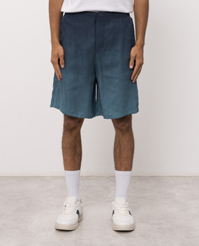 Off-White Blue Arrow monogram pattern shorts 44MCB09KF26F004