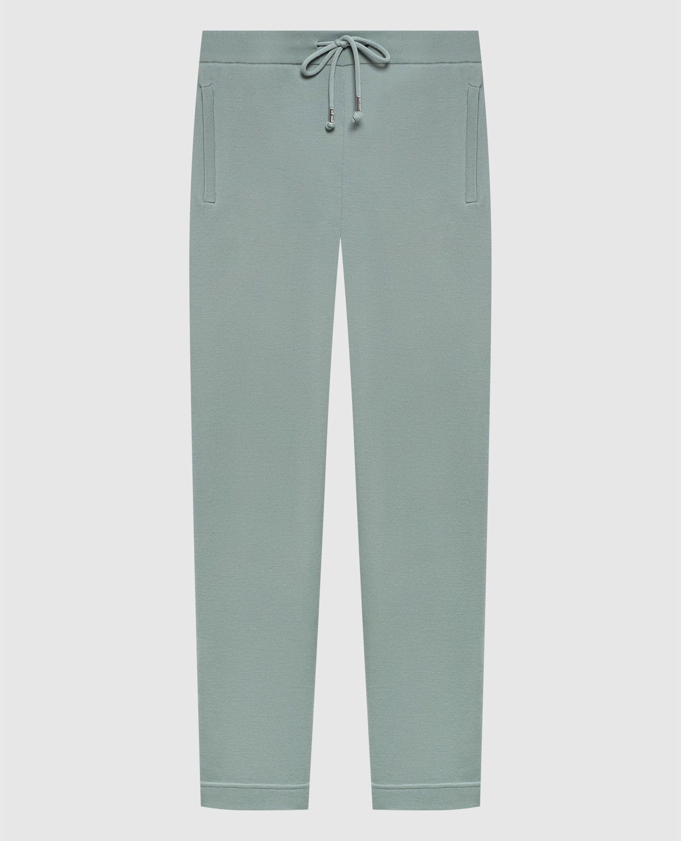 

Green cashmere sweatpants with logo Stefano Ricci