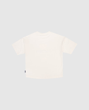 Palm Angels Children's beige T-shirt with print PBAA002S26JER004