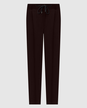 Peserico Burgundy wool pants R54274W02710
