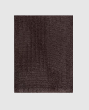 MooRER Brown INFINITY cashmere snood INFINITYX12
