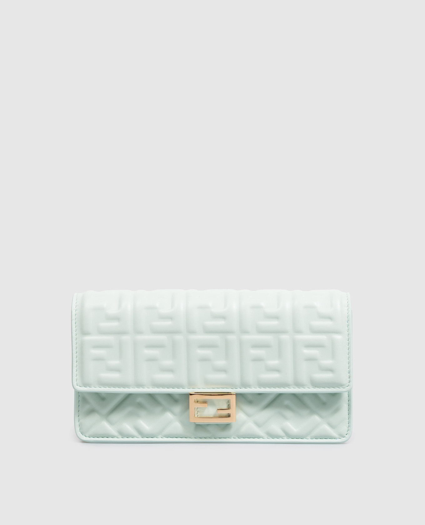 Green leather clutch