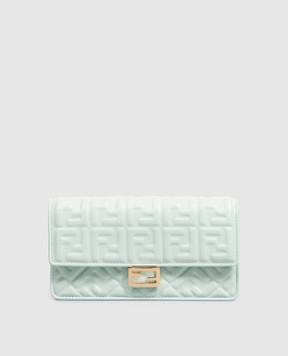 Fendi Green leather clutch 8M0498AAJD