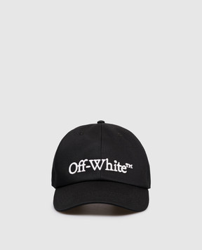 Off-White Black cap with logo embroidery OMLA04AC99FAB001