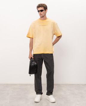 Off-White Yellow Chakra Arrow T-shirt 44MAA120F26J00G