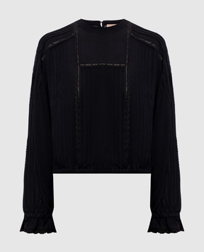Twinset Black lace blouse 262TP2346