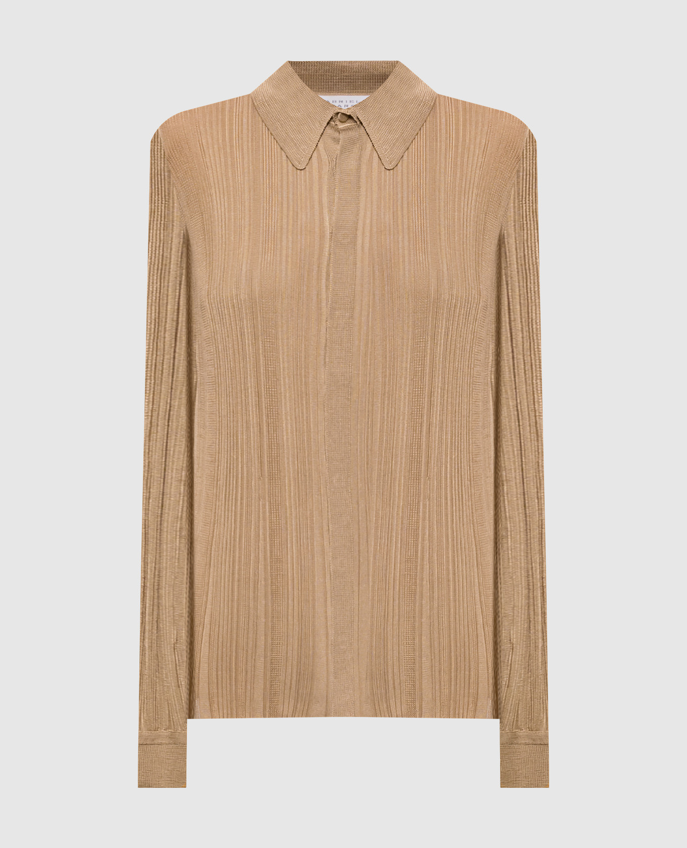 Tamar brown silk cardigan Gabriela Hearst