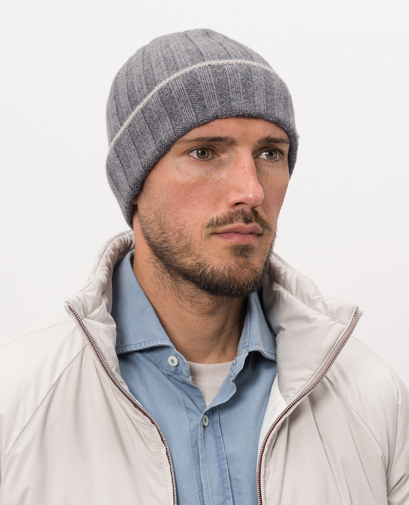 

Gray cashmere hat Brunello Cucinelli, Grey