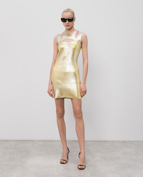 Casablanca Yellow mini dress WSS26KW126901