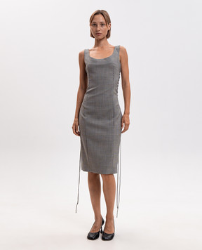 Alexander McQueen Checked wool dress A0004BQJAGD