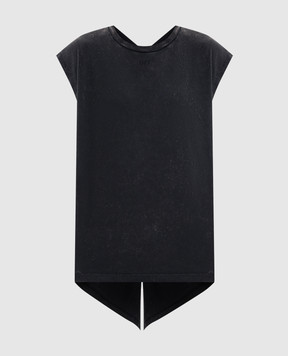 Off-White Butterfly grey top with vintage effect 2AC019S26JER001