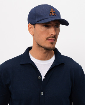 Premiata Blue cap with emblem patch BALL30