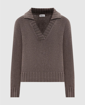 Magda Butrym Brown cashmere pullover KNITWEAR16POLO243726