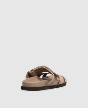 Babe Pay Pls Beige suede flip-flops 276001ZA