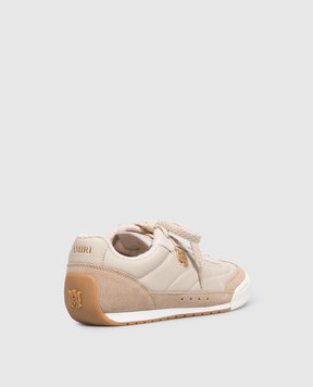 AMIRI Beige leather sneakers COASTLINE AWSNSN1065
