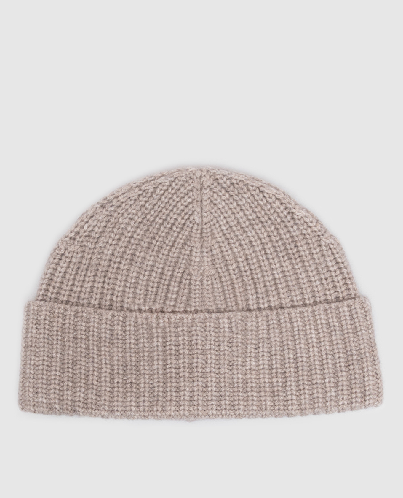 Gray cashmere hat