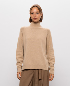 Peserico Beige wool, silk and cashmere sweater S99991F07K09283