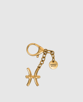Twinset Pisces gold keychain 999TL8020