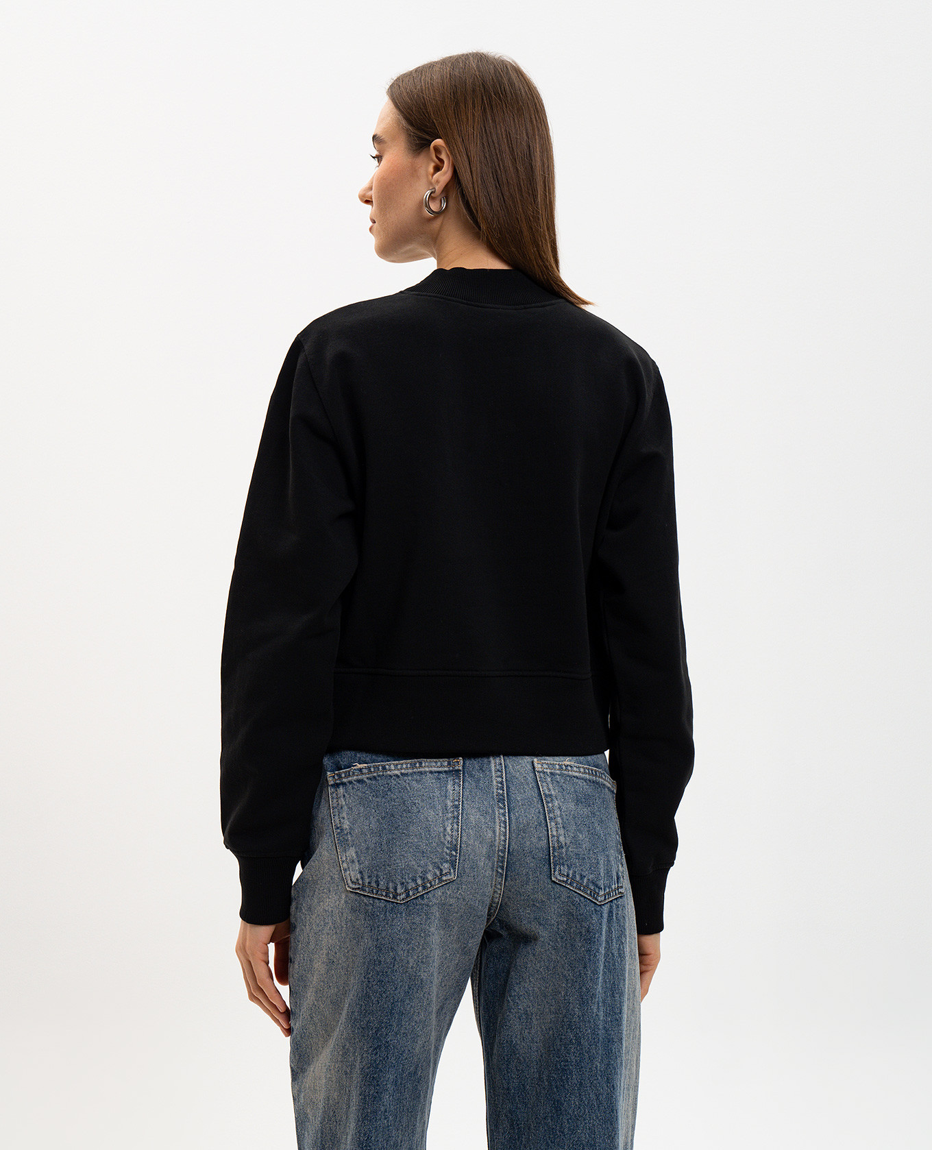 

Black sweatshirt with logo print Palm Angels