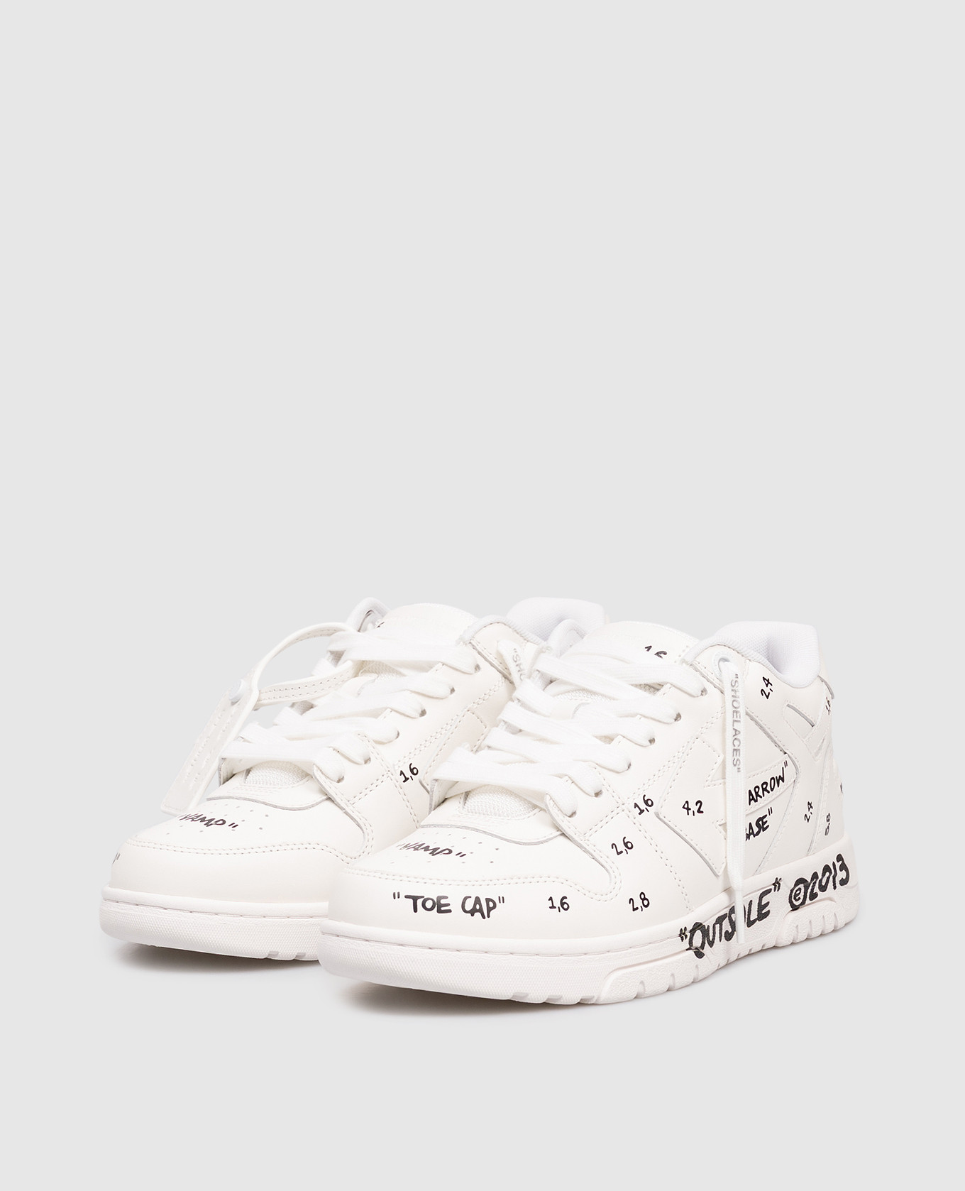 Out Of Office white leather sneakers Off-White 2