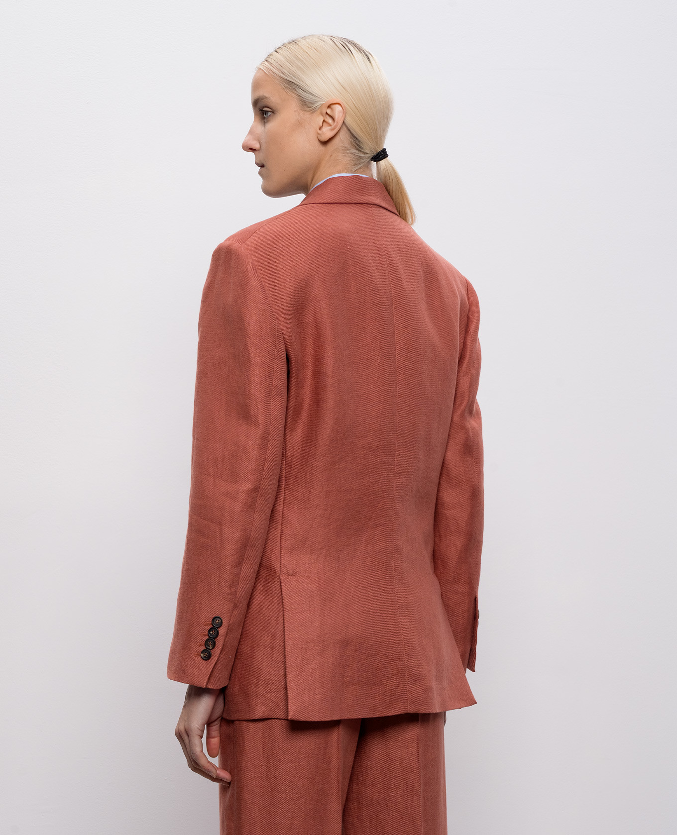 

Orange linen jacket with chain Brunello Cucinelli