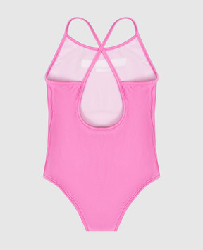 Balmain Children's pink swimsuit with logo embroidery BYCA09Z00051214