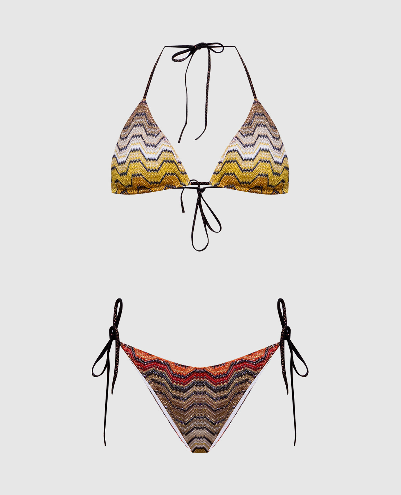 Lurex patterned swimsuit
