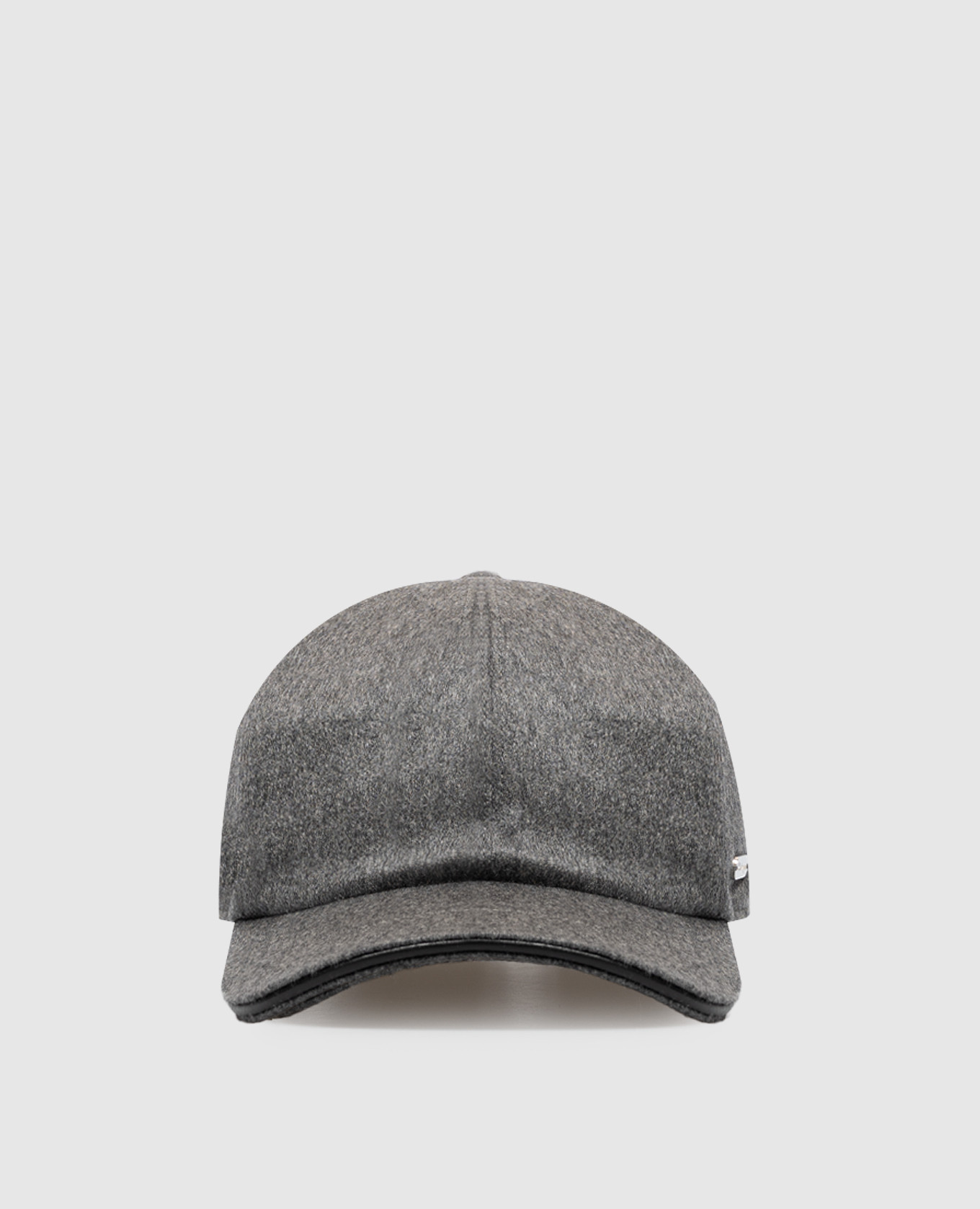 Gray cashmere cap