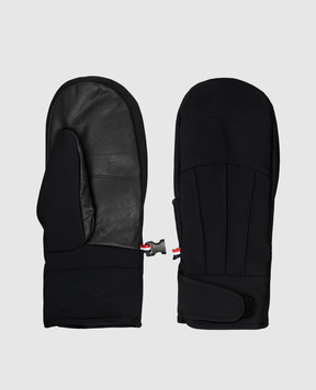 Fusalp Black combined ski gloves GLACIER MITTEN A3729